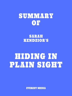 cover image of Summary of Sarah Kendzior's Hiding in Plain Sight